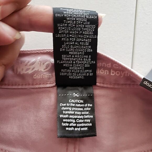 Mossimo Pink Distressed Boyfriend Jeans Size 6 NWT - Picture 6 of 12